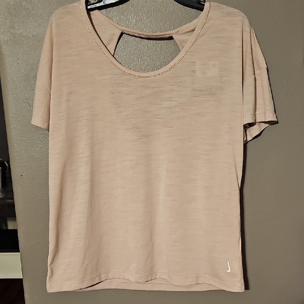 Nike Women's Light Tan Short Sleeve Tee